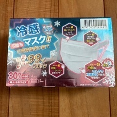 【未使用】冷感マスク　90枚　小さめ　キッズの画像