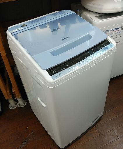 3か月間保証☆配達有り！12000円(税抜）日立 ビートウオッシュ 7kg 全自動 洗濯機 2018年製