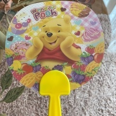 うちわ　ハンドファン　HAND FAN くまのプーさん　ディズニー　Disney　おもちゃ おもちゃ 知育玩具の画像