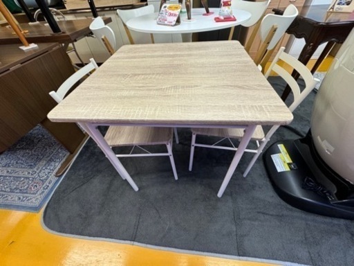 【リサイクルサービス八光】幅70　弘益 ダイニング3点セット