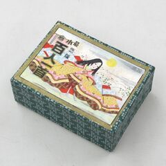 レトロ 小倉百人一首 読札 100枚 箱有 競技かるた 札幌市 清田区 平岡の画像