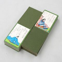 レトロ 小倉百人一首 読札 100枚 箱有 競技かるた 札幌市 清田区 平岡の画像