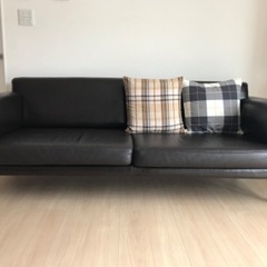 IKEA製ソファ(合皮ブラウン)