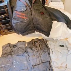【19日16時まで】作業服3着セット　Mサイズ
