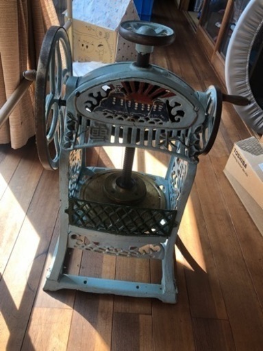 【取引終了】 かき氷機 昭和レトロ 手回し 手動式 業務用その他