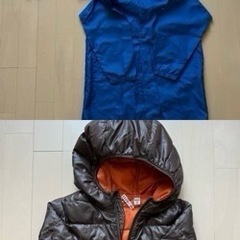 子供服　ジャンパー、シャツ、フード付きの服