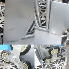 TOOL ICHIBA 製　荷台折畳式６輪式 段差カート 階段台車 階段昇降運搬車 階段運搬車 ＨＴ2206 2輪変身キット付の画像