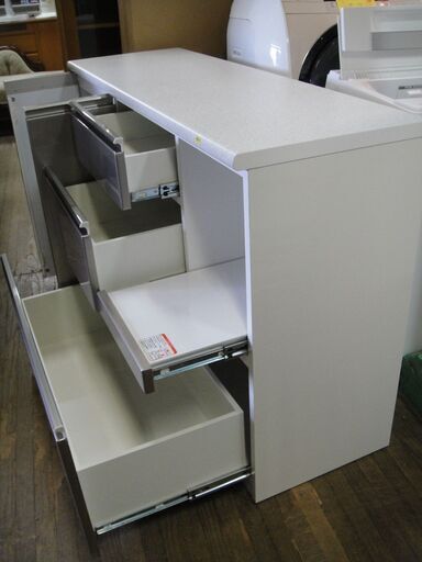 ニトリ　キッチンカウンター(アルミナ2 140CT SI)　