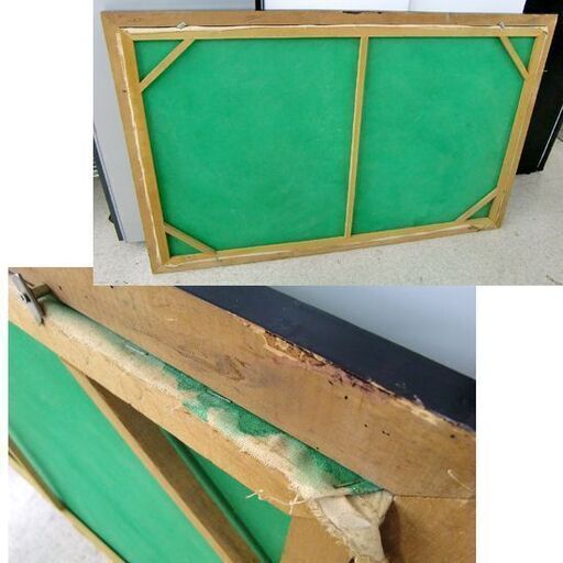 額装 バリ島 絵画 木製飾彫り枠 143×93cm 南の島 熱帯自然植物 鳥 花