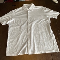 メンズ　ユニクロAIR ism白袖シャツ　Lサイズ
