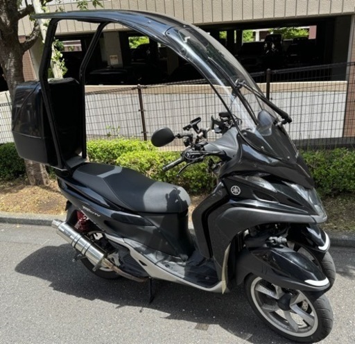 ヤマハ　トリシティ125 ゾロ屋根　ボックス付　Beamsマフラー　YSSリアサス　グリップヒーター