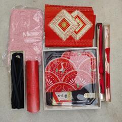 (値下げ)着物用品7点セット 帯 反物等
