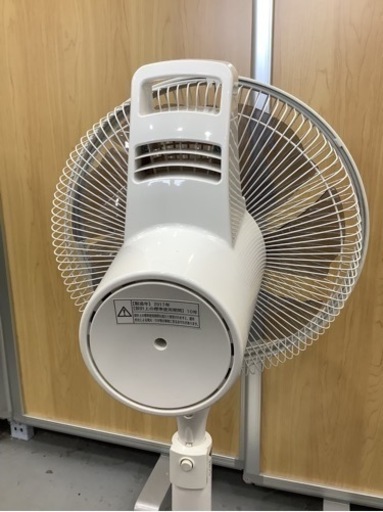 ＊【動作品】SHARP シャープ プラズマクラスター 扇風機 空気浄化 消臭 ハイポジョンタイプ リモコン付き ホワイト PJ-G3DS 2017年製 家電 季節 空調家電