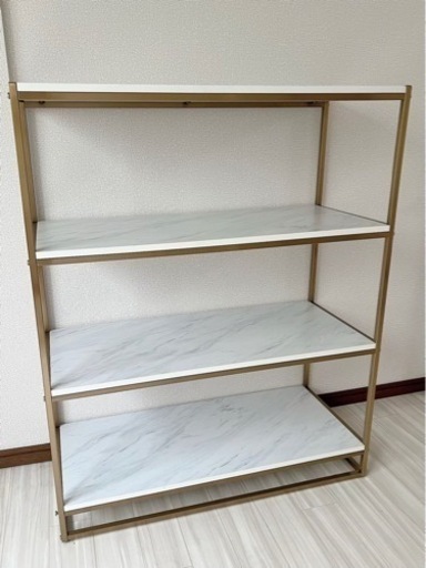 大理石風4段ラック