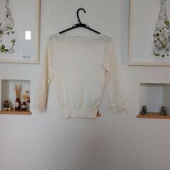 proportion 袖レースニットセーターの画像