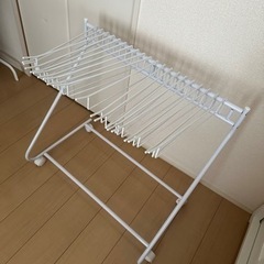 お譲り先決定しました！値下げ！スラックスハンガーラック キャスタ...