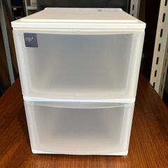 SANKA 小物収納引き出し ポスデコ A5深2段（ホワイト/クリア）