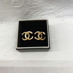 CHANEL/シャネル ココマーク イヤリング メッキ ゴールド