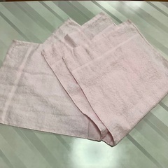 フェイスタオル未使用10枚組ピンクの画像