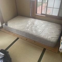 家具 ベッド シングルベッド　すのこ付き