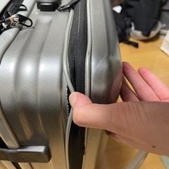 【中は綺麗です】サムソナイト　スーツケース　シルバーの画像
