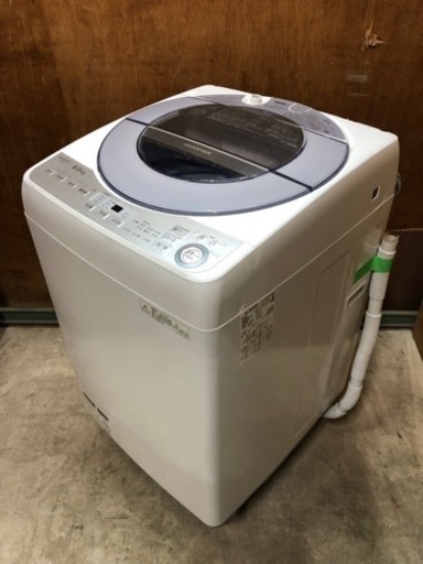 (予定者あり)美品 SHARP シャープ 洗濯機 8.0kg 2018年製