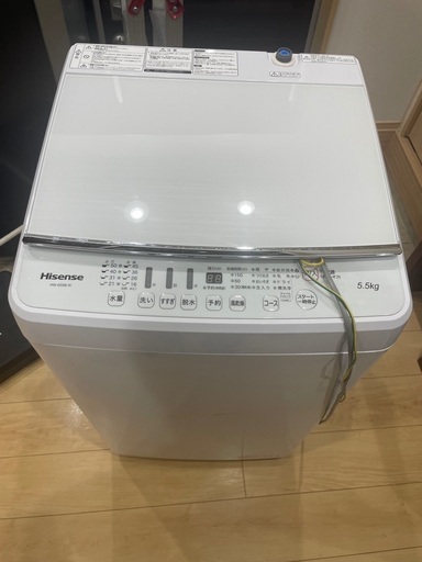洗濯機　Hisense　2021年年製