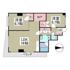 ｟2LDK｠💙フリーレント1ヵ月❕敷０＆礼０❕前橋市❕エレベータ...