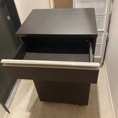 (取引中)お譲りします/収納付き2口ゴミ箱の画像