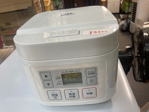 ☆中古￥3,300！ニトリ　3合マイコン炊飯ジャー　家電　SN-A5型　【BF097】
