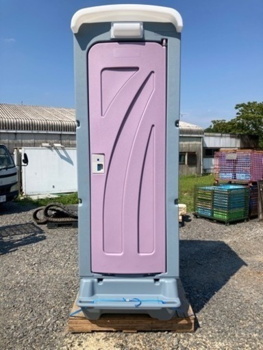 仮設トイレ　簡易水洗　新品　洋式