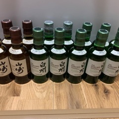 山崎ミニボトル5本、白州ミニボトル10本　合計15本セット