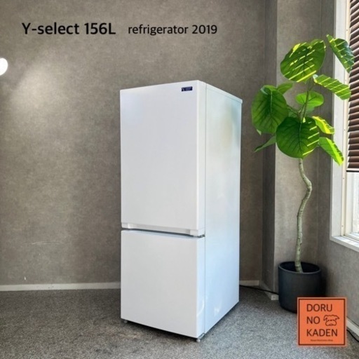 ☑︎ご成約済み Y select 一人暮らし冷蔵庫 156L✨ 2019年製⭕️