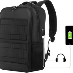 ソーラーリュック 14W 大容量 撥水　ソーラー発電　新品　バッ...