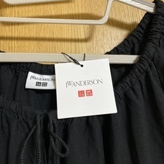 UNIQLO   JWANDERSON リネンブレンドギャザーワンピースの画像