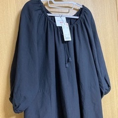 UNIQLO   JWANDERSON リネンブレンドギャザーワンピースの画像