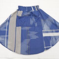 玉木新雌 スカート コットン100% ブルー size:表記なし