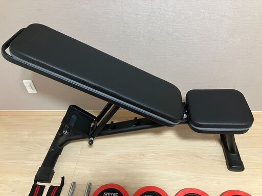 可変式ダンベルセット、トレーニングベンチ、小物など