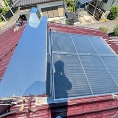 コロナ　太陽熱温水器　ジャンク品　要撤去の画像