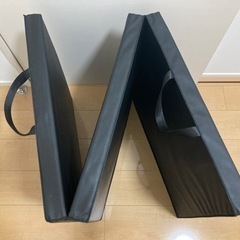 【取引決定】折りたたみ　ヨガマット　黒の画像
