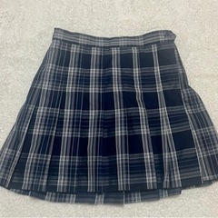 制服風スカート WEGO チェック ブルー 紺 ネイビー