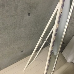 姿見/スタンドミラー　木枠込み約33cmx150cm 自立の画像
