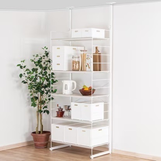 【取引中】【美品】【2個】ワイヤーシェルフ Nポルダディープ(ホワイト) x2個セット