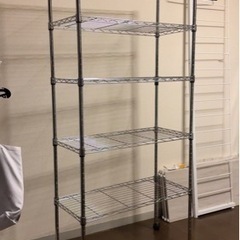 【取引中】【美品】スチールラックx2【4段】、【5段】