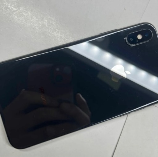 iPhoneXS 64GB スペースグレイ　SIMフリー　バッテリー最大容量84% 液晶漏れあり