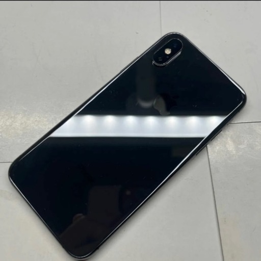 iPhoneXS 64GB スペースグレイ　SIMフリー　バッテリー最大容量84% 液晶漏れあり