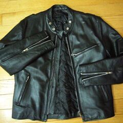 美中古Ｌサイズ・キャロル風！シングルライダース革ジャン