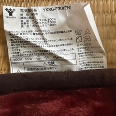 電気毛布あげます
の画像