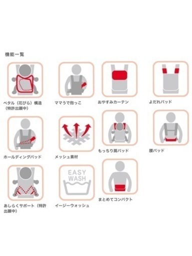 超美品　新生児から使える！アップリカ抱っこひも　コアラ　メッシュプラス