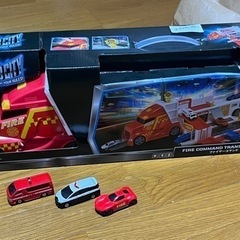 トラック　消防車　スピードシティ　おもちゃ　ミニカー